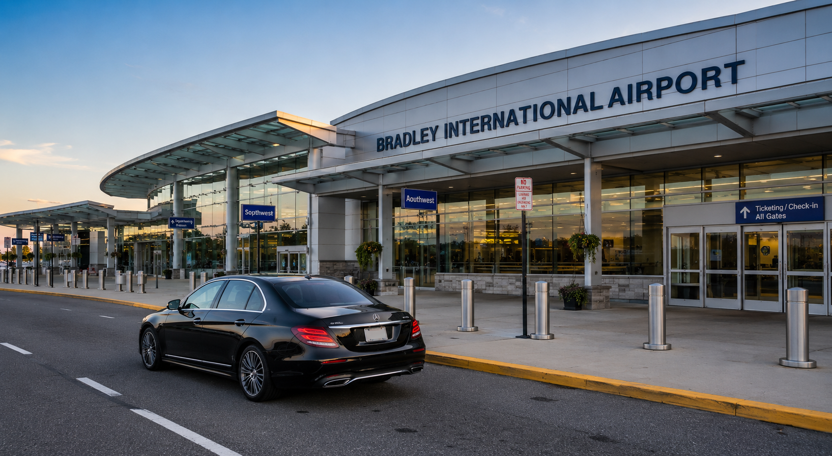 Premium Bradley Airport chauffeur transfer with BlackWay