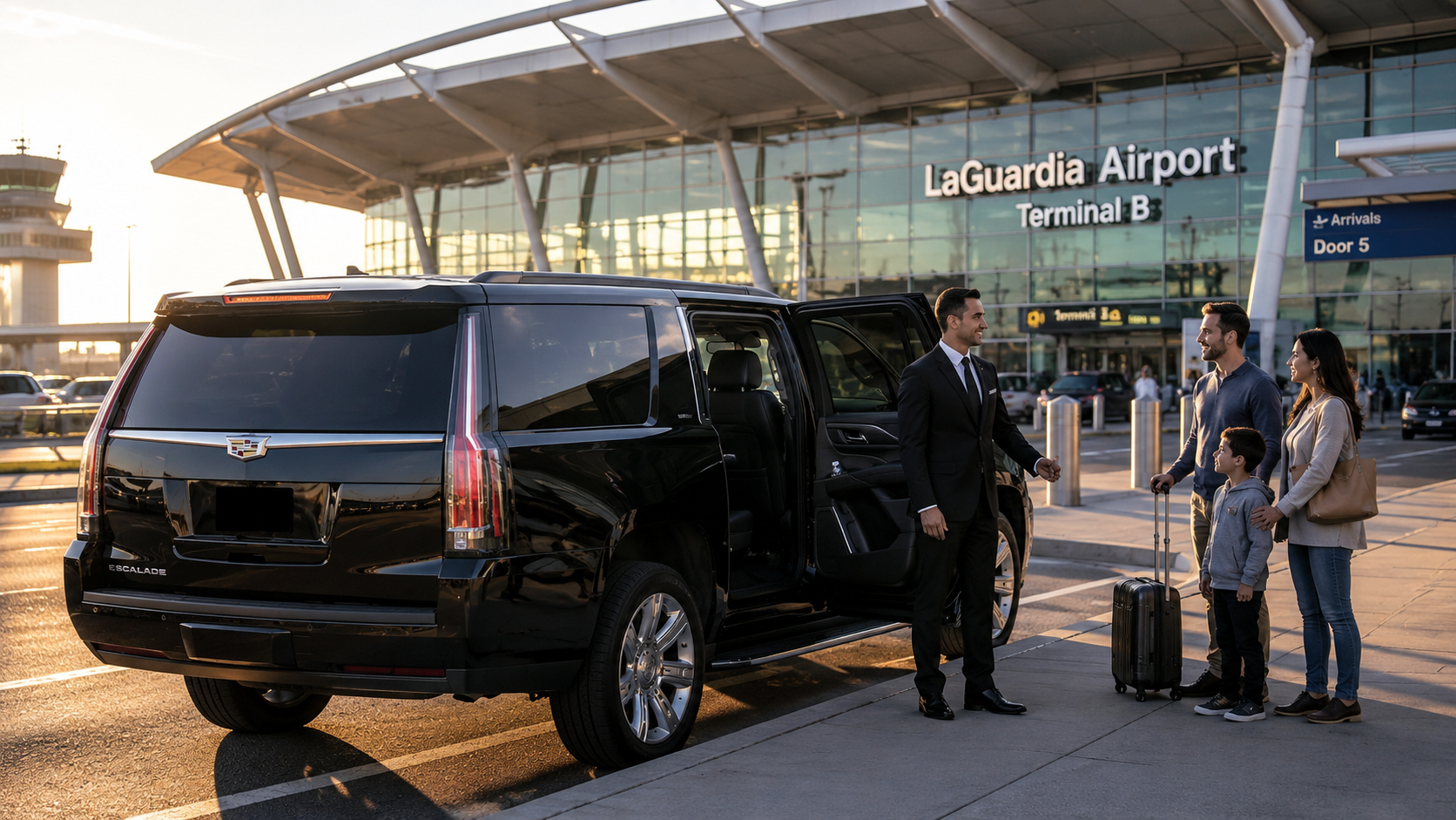 Premium LaGuardia Airport chauffeur transfer with BlackWay